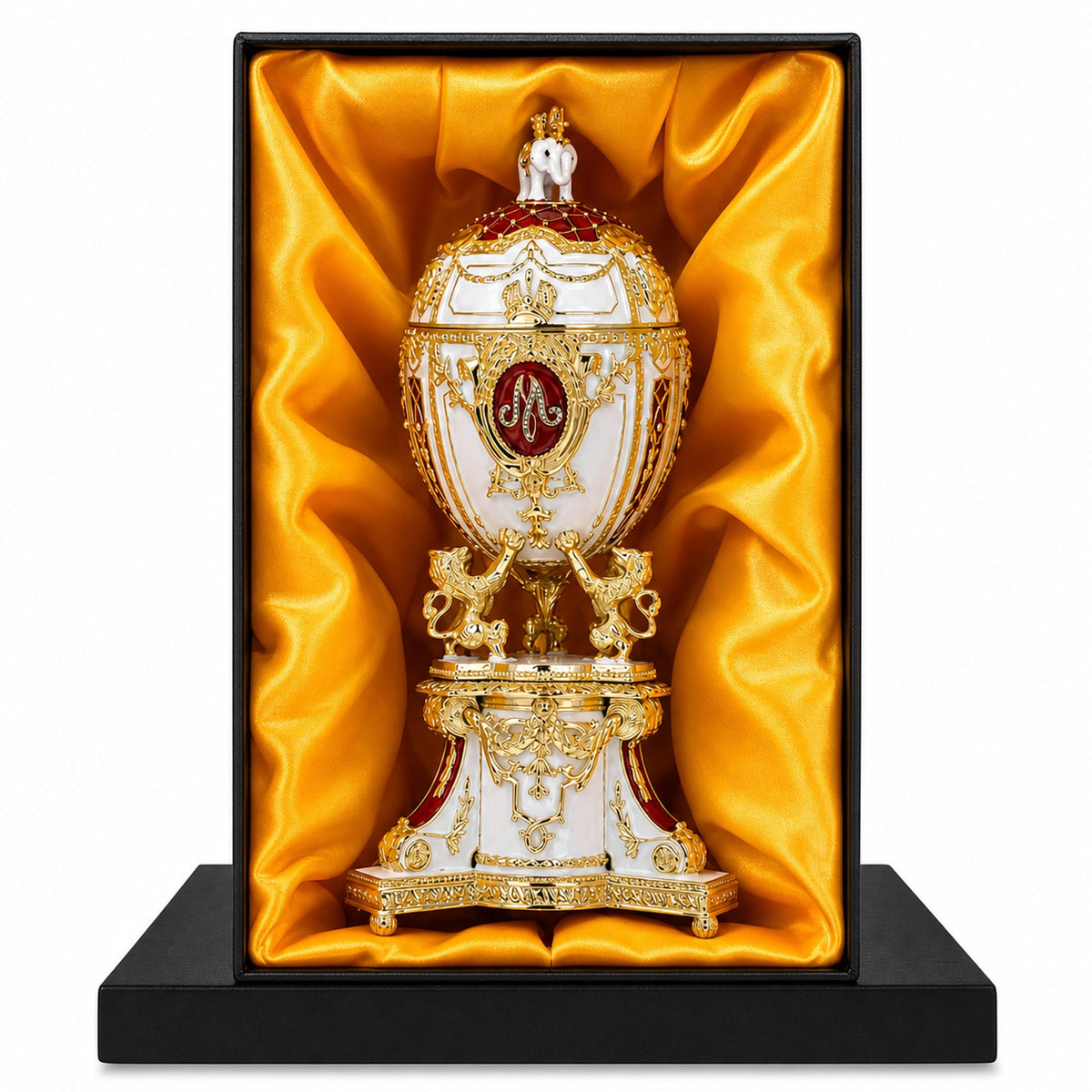1903 Royal Danish Musical Imperial Easter Egg 9.6 Inches