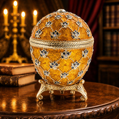 1897 Coronation Royal Imperial Easter Egg 3.8 Inches Tall