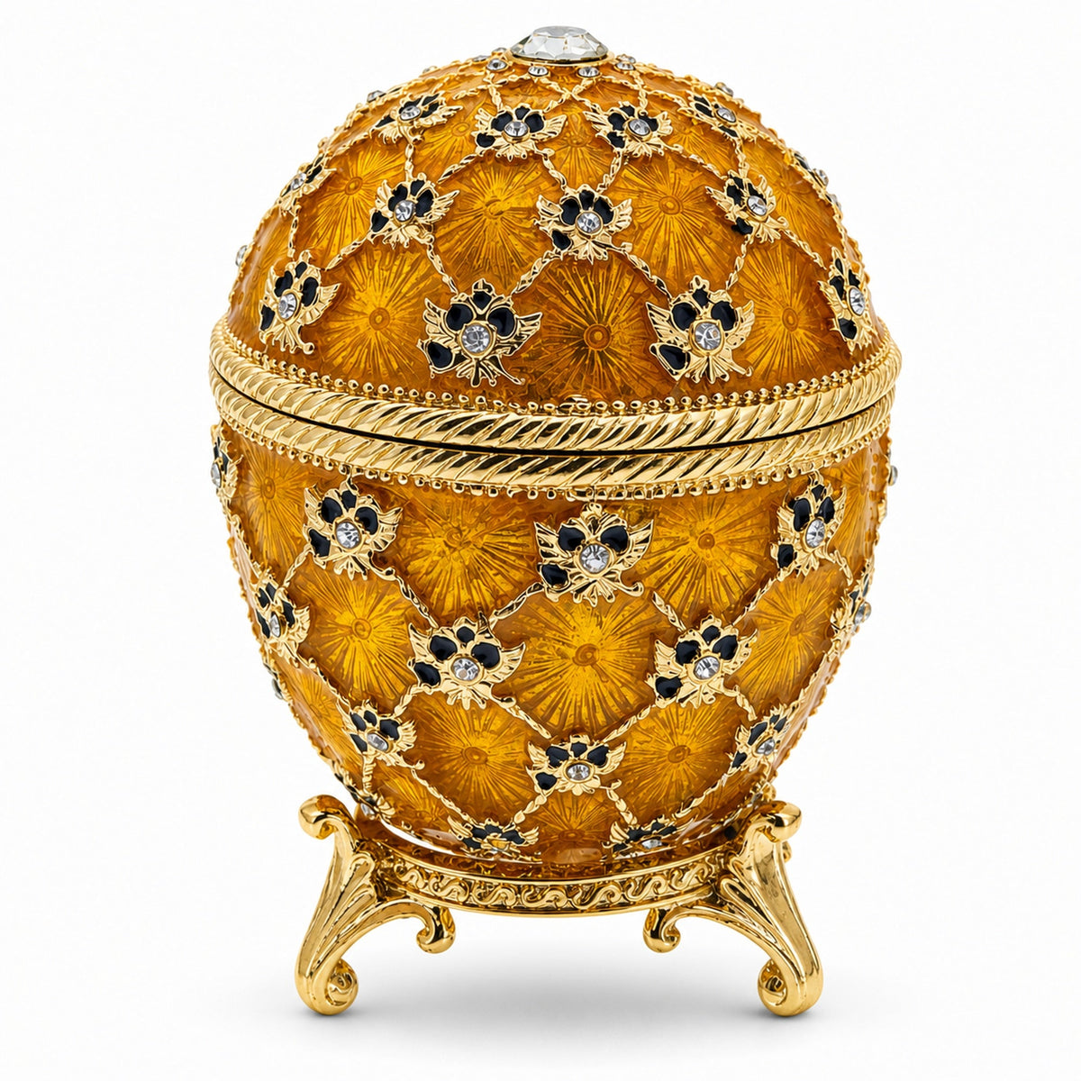 1897 Coronation Royal Imperial Easter Egg 3.8 Inches Tall