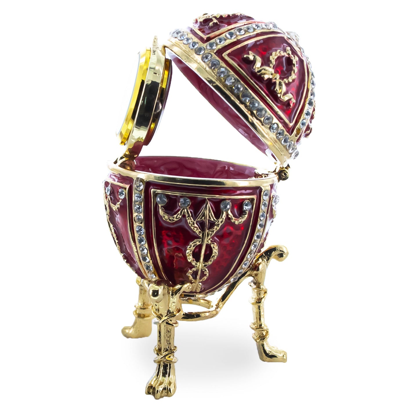 1895 Rosebud Royal Imperial Easter Egg with Clock Surprise