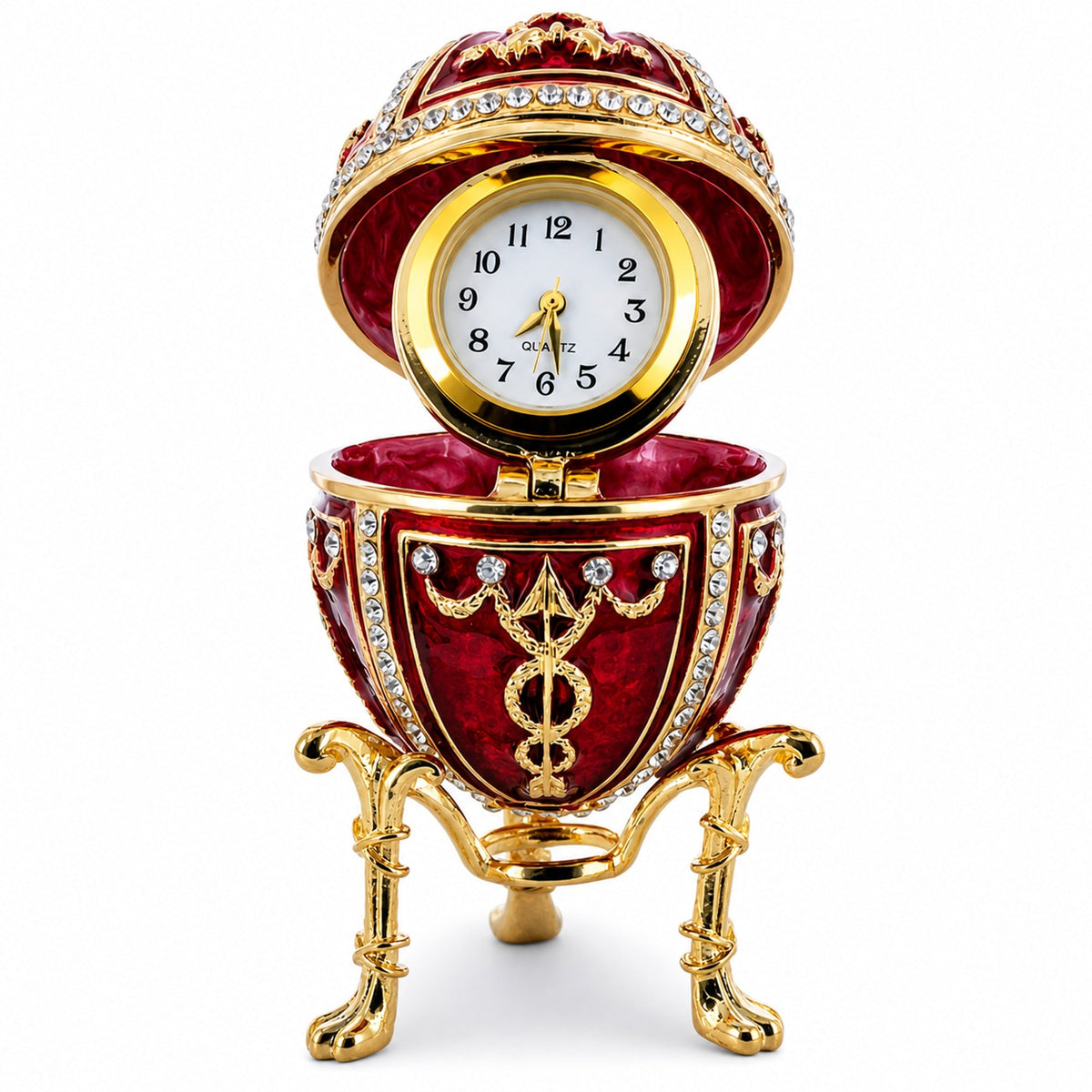 1895 Rosebud Royal Imperial Easter Egg with Clock Surprise