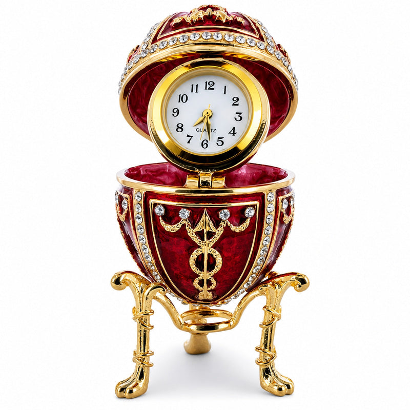 1895 Rosebud Royal Imperial Easter Egg with Clock Surprise