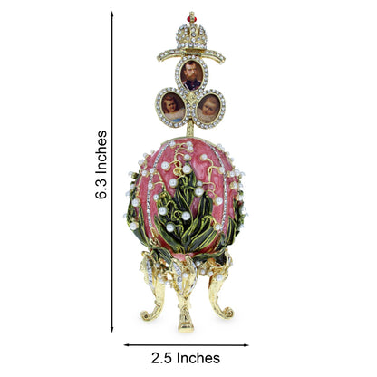1898 Lilies of the Valley Musical Royal Imperial Easter Egg 6.3 Inches