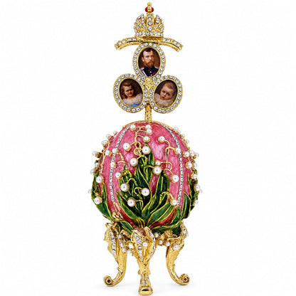 1898 Lilies of the Valley Musical Royal Imperial Easter Egg 6.3 Inches