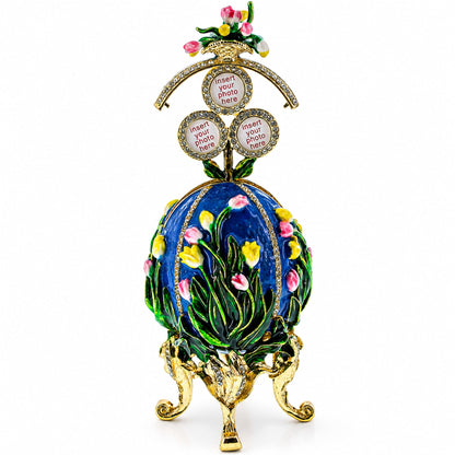 1898 Lilies of the Valley Royal Imperial Easter  Egg 4.75 Inches