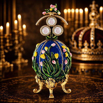 1898 Lilies of the Valley Royal Imperial Easter  Egg 4.75 Inches