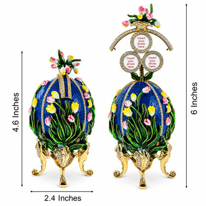 1898 Lilies of the Valley Royal Imperial Easter  Egg 4.75 Inches