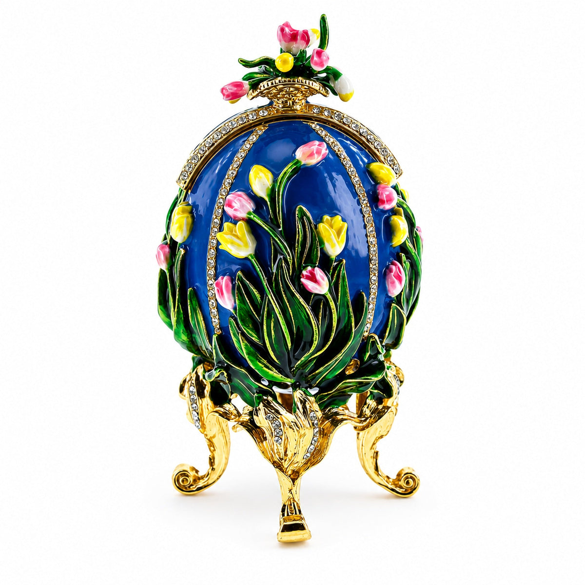 1898 Lilies of the Valley Royal Imperial Easter  Egg 4.75 Inches