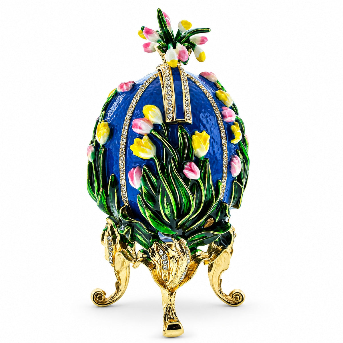 1898 Lilies of the Valley Royal Imperial Easter  Egg 4.75 Inches