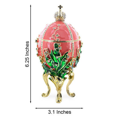 1898 Lilies of the Valley Royal Imperial Easter Egg 6.25 Inches