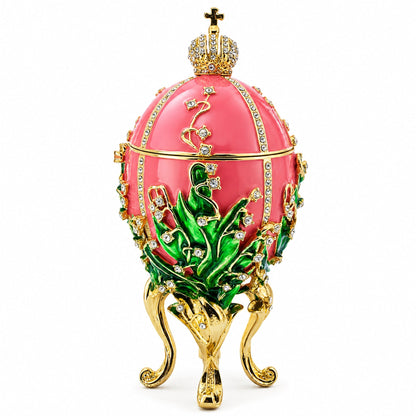1898 Lilies of the Valley Royal Imperial Easter Egg 6.25 Inches