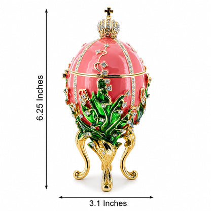 1898 Lilies of the Valley Royal Imperial Easter Egg 6.25 Inches