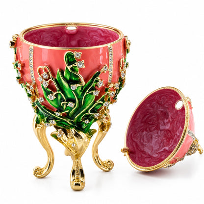 1898 Lilies of the Valley Royal Imperial Easter Egg 6.25 Inches
