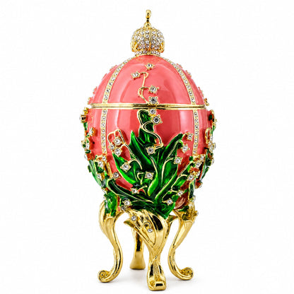 1898 Lilies of the Valley Royal Imperial Easter Egg 6.25 Inches
