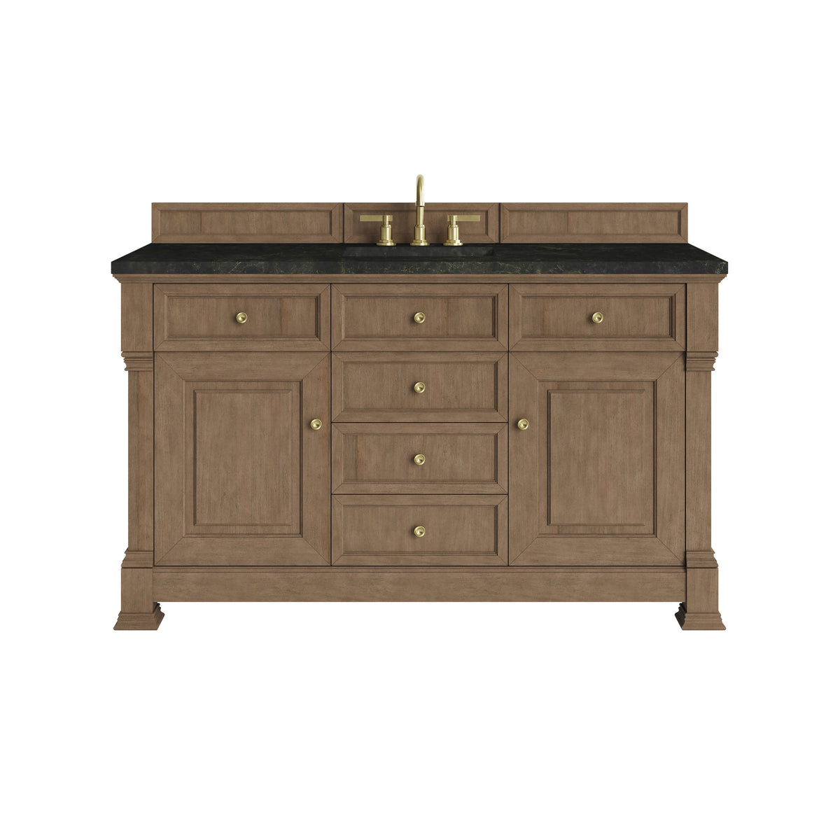 James Martin Brookfield 60" Single Bathroom Vanity, Pecan