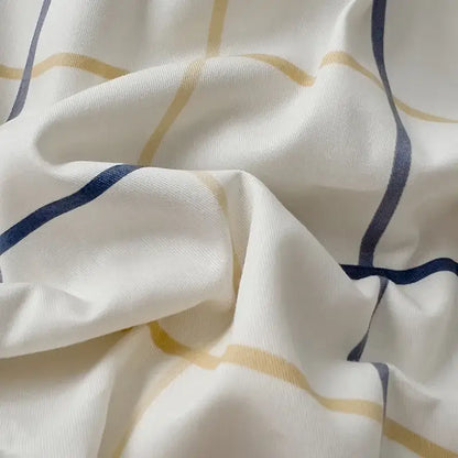 Quilted cream & black geometric printed bed set bedroom bedding