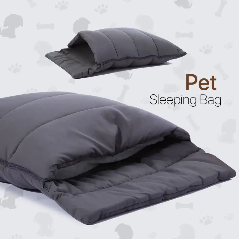 Quilted gray soft cat cave bed bedroom washable pet hideaway