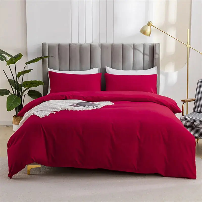 Quilted tan duvet cover set bedroom soft bedding with pillowcases
