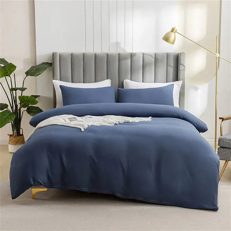Quilted tan duvet cover set bedroom soft bedding with pillowcases