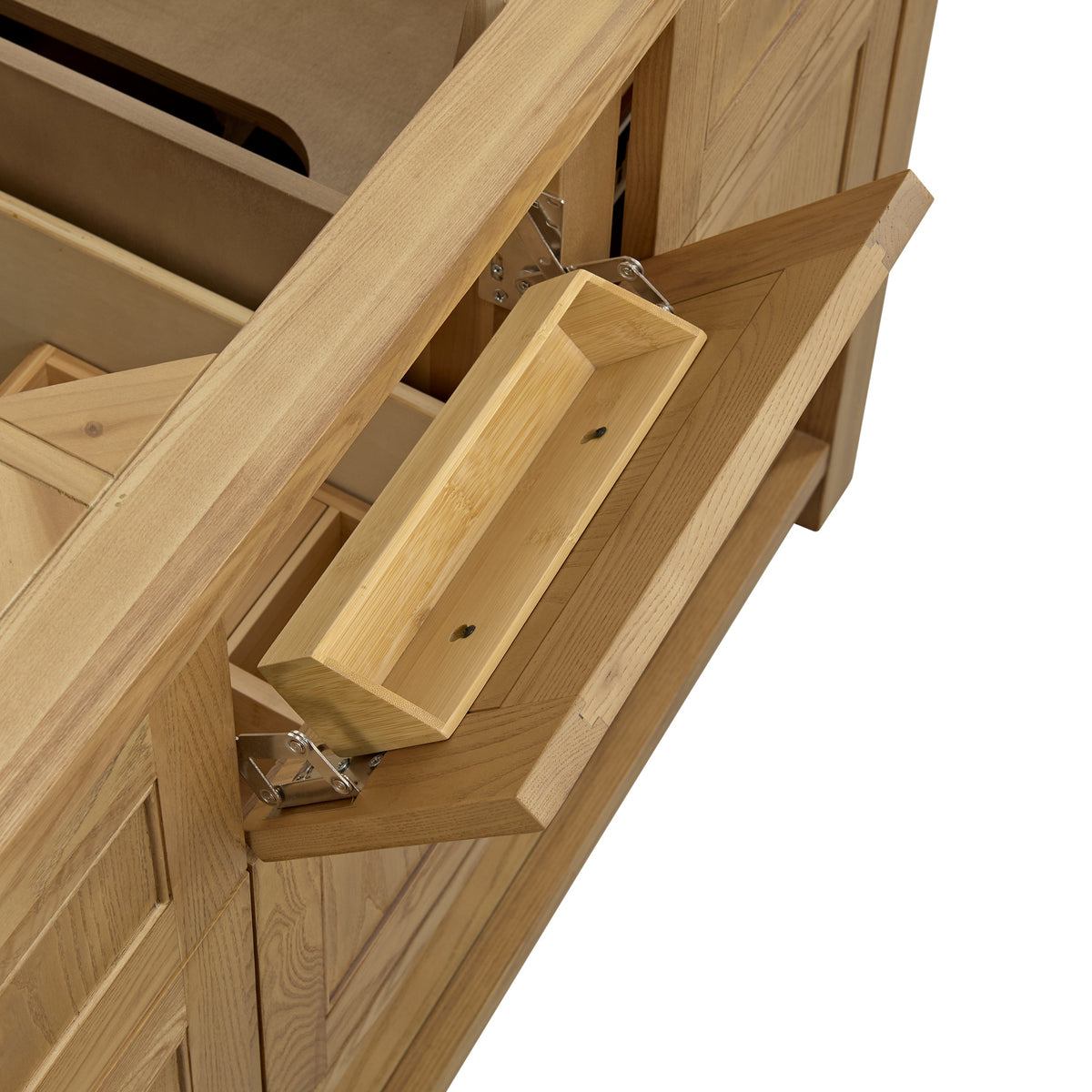 James Martin Breckenridge 60" Double Bathroom Vanity, Light Natural Oak