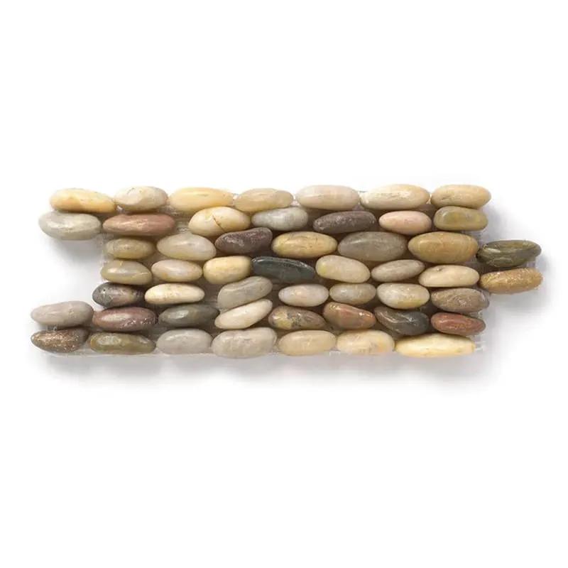 Rainbow Polished Pebble Mosaics 4x12