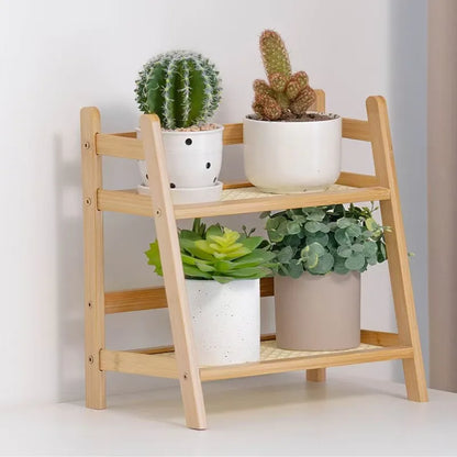 DecorBites™ Rattan 2-Tier Desktop Organizer Shelf