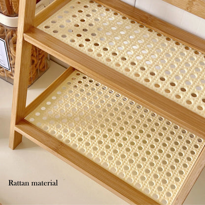 DecorBites™ Rattan 2-Tier Desktop Organizer Shelf