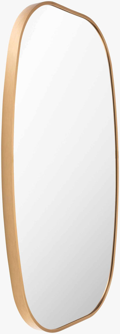 Kopparberg Gold Frame Round Mirror