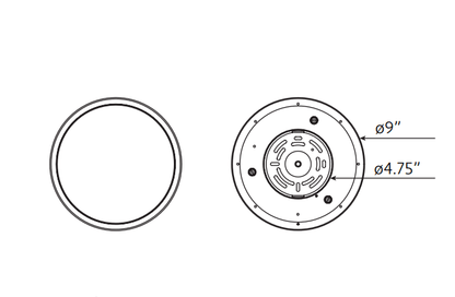 Rayhil INOVA 9" 15W Stem Mount Selectable CCT