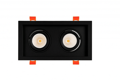 RAYHIL RAD2H 24W Dual Head LED Recessed Downlight  38° Selectable CCT
