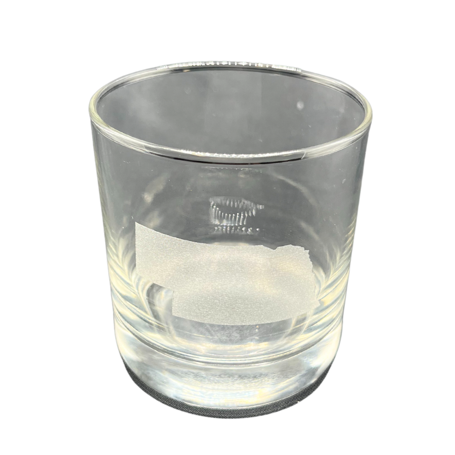 Double Old Fashioned Nebraska Etched Rocks Glass | Pack of 4 | 14 oz | RCK Creations & More