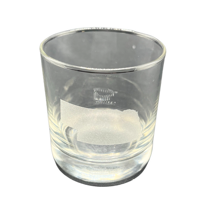 Double Old Fashioned Nebraska Etched Rocks Glass | Pack of 4 | 14 oz | RCK Creations & More