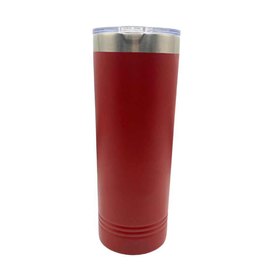 Stainless Steel Nebraska Engraved Skinny Tumbler | 22 oz | Multiple Colors | RCK Creations & More