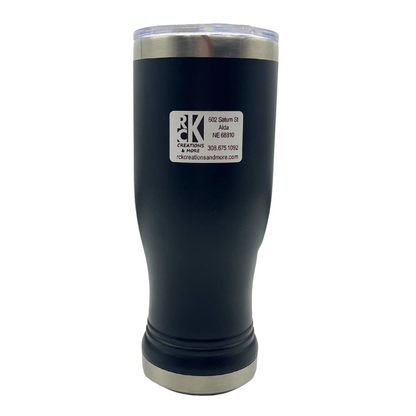 Stainless Steel Nebraska Engraved Pilsner Tumbler | 14 oz | Multiple Colors | RCK Creations & More