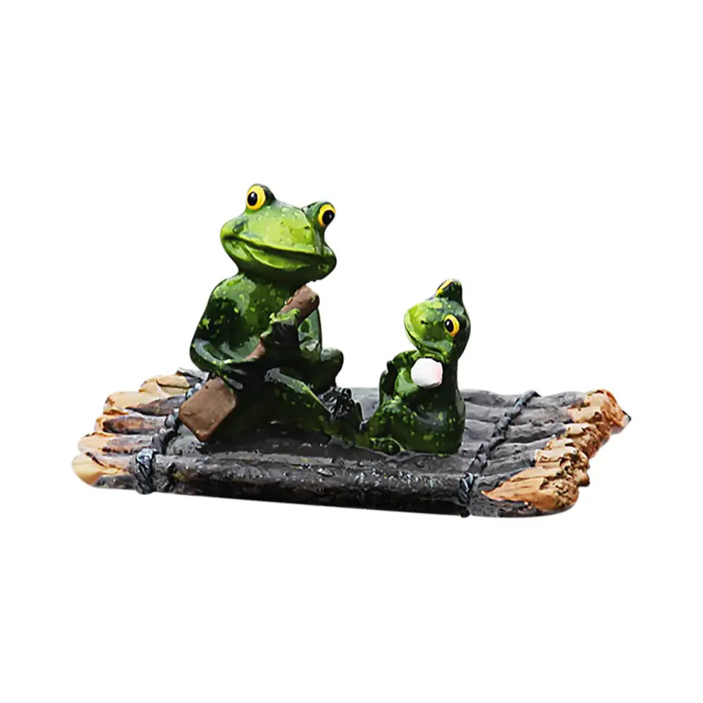 Realistic dark green & beige floating crocodile head garden water decor