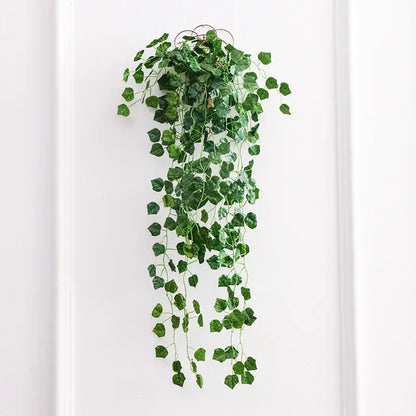 Realistic green artificial ivy bar hanging basket – living room decor