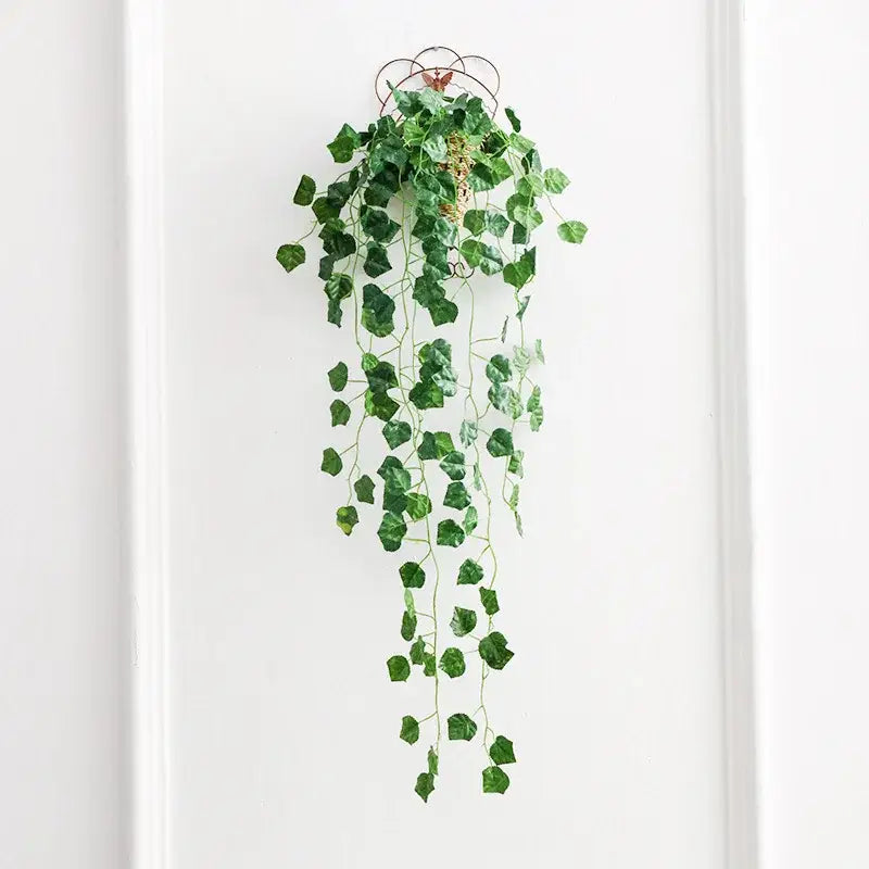 Realistic green artificial ivy bar hanging basket – living room decor
