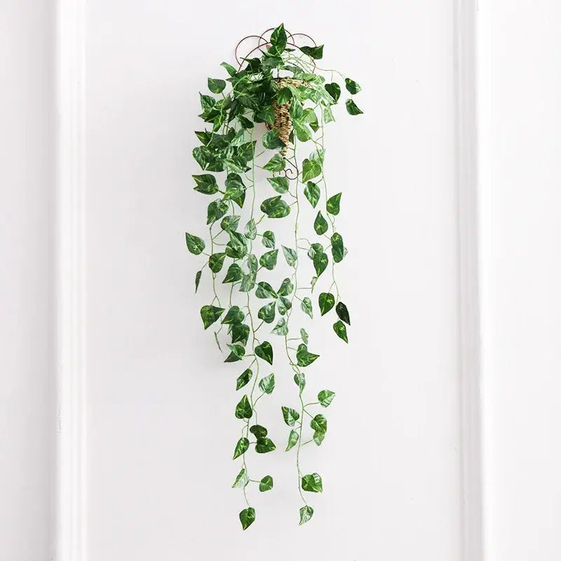 Realistic green artificial ivy bar hanging basket – living room decor