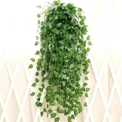 Realistic green artificial ivy bar hanging basket – living room decor