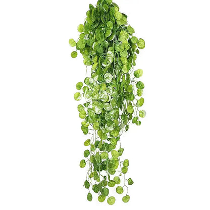 Realistic green artificial ivy bar hanging basket – living room decor