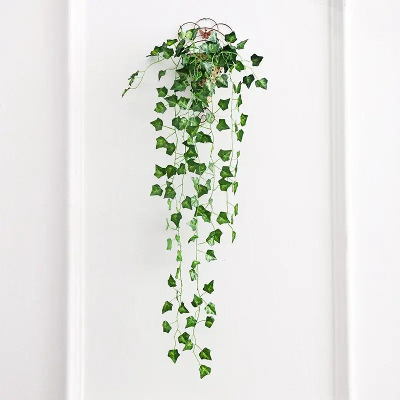 Realistic green artificial ivy bar hanging basket – living room decor