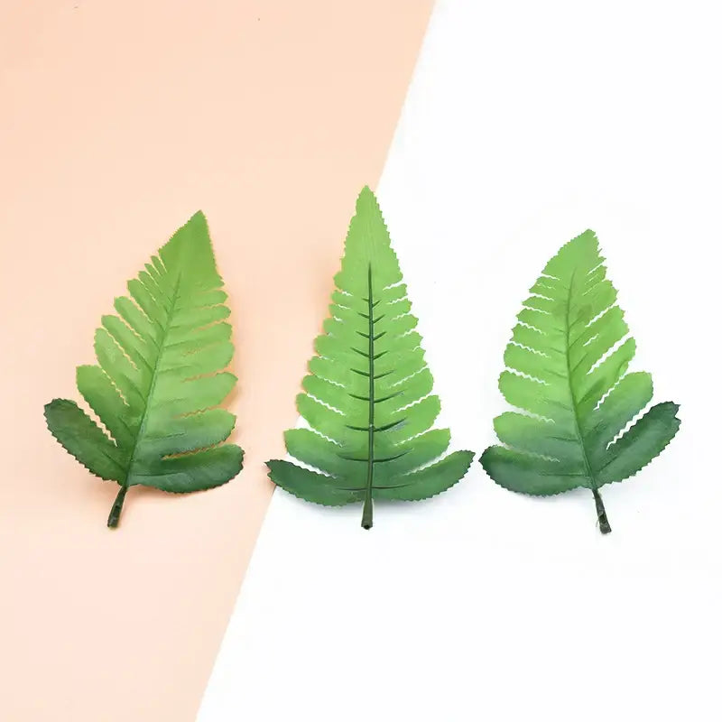 Realistic green fern artificial plants for living room fake leaves