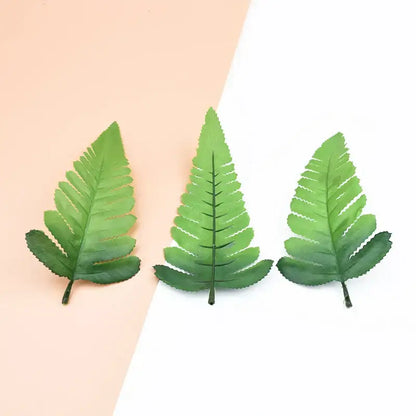 Realistic green fern artificial plants for living room fake leaves