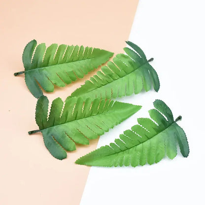 Realistic green fern artificial plants for living room fake leaves