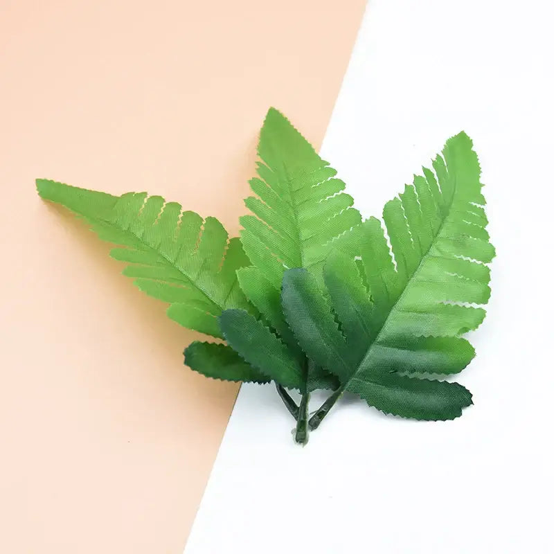 Realistic green fern artificial plants for living room fake leaves