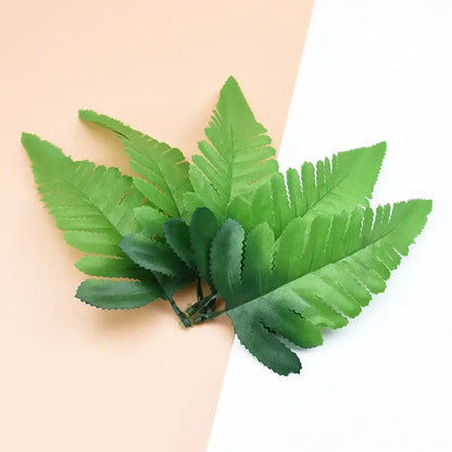 Realistic green fern artificial plants for living room fake leaves