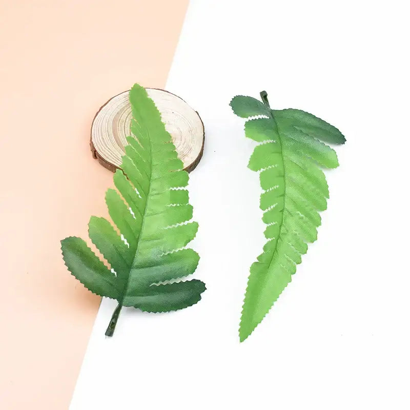 Realistic green fern artificial plants for living room fake leaves