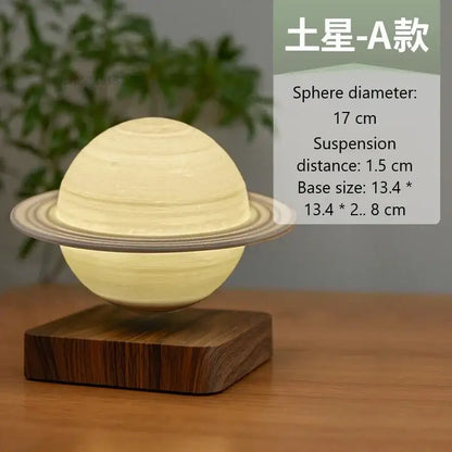 Realistic levitating moon lamp bedroom night light