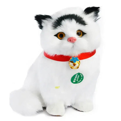 Realistic multi-colored cat dog plush ornaments living room home decor