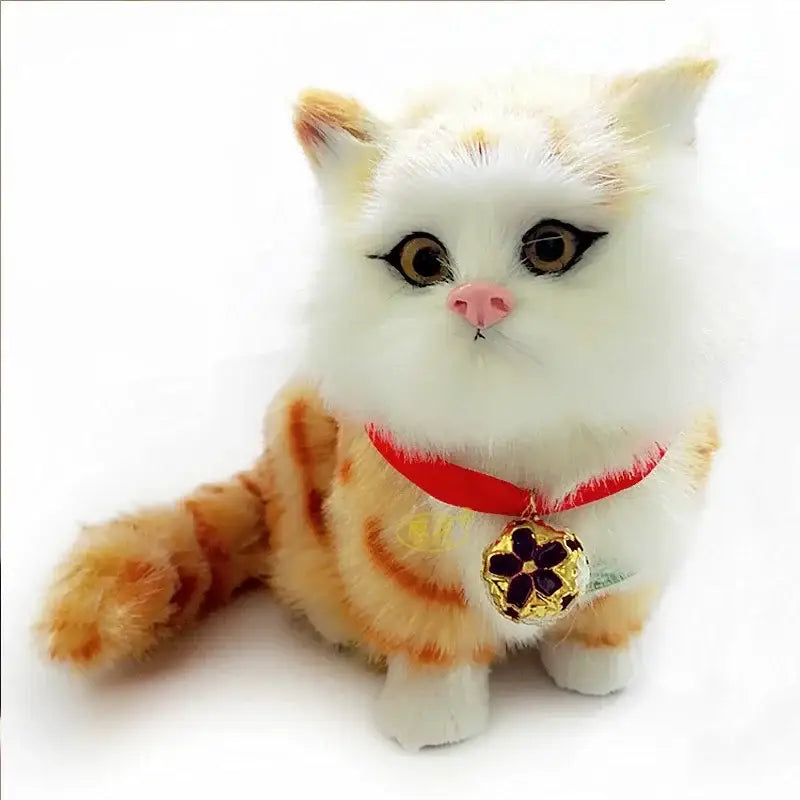 Realistic multi-colored cat dog plush ornaments living room home decor
